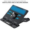 ELV Direct Adjustable Foldable Laptop Stand, Portable Laptop Riser, Laptop Tabletop Stand for Desk Foldable, Ergonomic Computer Notebook Stand Holder for Laptops up to 15.6 Inches - Image 6