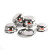 Sumeet Stainless Steel Belly Shape 4 Pc Tope/Cookware/Pot Set with Lid 380ML, 500ML, 780ML, 1.1Ltr, (Silver) - Image 5