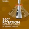Tap Extension for Kitchen Sink | Kitchen Accessories Items for Home | 360-degree Flexible Rotation for Effective Cleaning | 3-Flow Modes | 1-Year Lorazzo Limited Warranty - Image 2