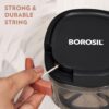 Borosil EazyPull Chopper with 3 Blades, Pull Chopper with Durable String, Mini Chopper for Kitchen, for Chopping Vegetables, Leafy Greens & Herbs, BPA-Free, Unbreakable 600 ml Chopping Bowl - Image 6