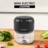 Qlect Automatic Electric Chopper | Rechargeable Wireless Chopper For Kitchen | Stainless Steel Chopper | One Touch Chopper for Onion Vegetables Garlic Ginger Meat Fruits (250ml Black | 1 Yr Warranty) - Image 7