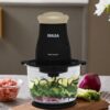 INALSA Electric Chopper for Kitchen & Meat Grinder|1.5 L Capacity|Unbreakable Bowl|400 W Motor|Stainless Steel Double Layer Chopping Blade & Whisking Blade|Chop, Mince&Whisk|2 Yr Warranty-MultiChopPc - Image 10