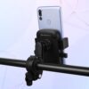 BMH100, Bike Mount Smartphone Holder, Upto 6.8 Inches, 360° Rotatable, One Press Lock and Release, Stable and Secure, Anti-Skid Silicone Pads, for Maps & Navigation - Image 2