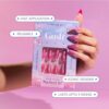 Gush Beauty Press On Nails | Reusable Extensions | Artificial Nails Set | Long Lasting Design | Glue Tabs and nail glue included | Pack of 24 Nails | For women (Aura - Short Round) - Image 5