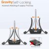 Vertical Laptop Stand - Multipurpose Laptop Holder, Holds up to Three Devices | Perfect MacBook Stand Docking Station | ABS Plastic | Color- Black (Laptop Holder 1-Pack) - Image 3