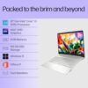 HP 15s, 12th Gen Intel Core i3-1215U, 8GB DDR4, 512GB SSD, (Win 11, Office 21, Silver, 1.69kg) Anti-glare, Micro-edge, 15.6-inch(39.6cm) FHD laptop, Intel UHD Graphics, HD camera, Backlit KB, fq5327tu - Image 2