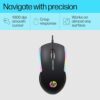 HP M160 USB Wired Gaming Optical Mouse with LED Backlight, 1000 DPI, 3 Buttons and Press Life Up to 3 Million Clicks, 1 Year Warranty (843W8AA, Black) - Image 3
