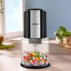 Borosil Chef Delite 300 Watts Electric Chopper for Kitchen, Twin Blade Technology, 600 ml 'chop-n-store' plastic bowl with lid, Vegetable Chopper, Cutter, Chop, Mince, Dice, Whisk, Blend - Image 2