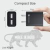 Portronics Adapto 66 2.4A 12w Dual USB Port 5V/2.4A Wall Charger,Comes with 1M Micro USB Cable, USB Wall Charger Adapter for Smartphone (Black) - Image 7