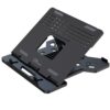 ELV Direct Adjustable Foldable Laptop Stand, Portable Laptop Riser, Laptop Tabletop Stand for Desk Foldable, Ergonomic Computer Notebook Stand Holder for Laptops up to 15.6 Inches