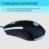 HP M160 USB Wired Gaming Optical Mouse with LED Backlight, 1000 DPI, 3 Buttons and Press Life Up to 3 Million Clicks, 1 Year Warranty (843W8AA, Black) - Image 4