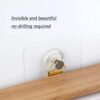 Wall Hooks for Hanging, Self Adhesive Heavy Duty Wall Hooks, Wall Hangings, Kitchen Accessories (Frame Hook, Pack of 5) - Image 4