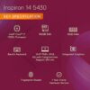 Dell Inspiron 5430 13th Gen Laptop, Intel i7-1355U/16GB LPDDR5/512GB SSD/14.0" (35.56Cms) FHD+ Comfort View/Backlit KB + FPR/Windows 11+MSO'21/McAfee 15 Months/Platinum Silver/Thunderbolt 4.0/1.59KGs - Image 9