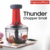 SignoraWare Thunder Chopper Plastic Quick Cutter Machine for Kitchen | with 3 Stainless Steel Blade | BPA FREE| Multipurpose for Vegetable, Dry Fruit etc | Handy Manual Chopper | (650ml | Multicolor) - Image 6