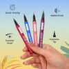 Swiss Beauty Colour Me Bright Matte finish Sketch Eyeliner with soft pen tip applicator | Quick Drying | Waterproof, smudge-proof eyeliner | Shade - Passion Green, 0.7ml - Image 3