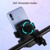 BMH100, Bike Mount Smartphone Holder, Upto 6.8 Inches, 360° Rotatable, One Press Lock and Release, Stable and Secure, Anti-Skid Silicone Pads, for Maps & Navigation - Image 3