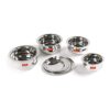 Sumeet Stainless Steel Belly Shape 4 Pc Tope/Cookware/Pot Set with Lid 380ML, 500ML, 780ML, 1.1Ltr, (Silver) - Image 6