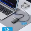 Lemorele USB C Laptop Docking Station, 6-in-1 Dual Display Adapter with 4K Dual HDMI for MacBook Pro, MacBook Air, HP, Dell, Surface, Windows - Image 6