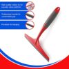 Cello Kleeno Platfrom and Glass Plastic Wiper | Featuring Dual-Purpose Design, Rubberised Handle For Comfortable Grip, Hanging Provision | Ideal for Home, Kitchen & Office | Red and Grey - Image 4