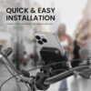 Portronics Mobike 4 Bike Phone Mount with 360° Rotational, Strong Hold for Bicycle, Motorcycle Compatible with 4.7 to 6.8 inch Devices(Black) - Image 5