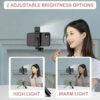 Kratos Selfie Stick Tripod Stand, 3 in 1 Multifunctional Design, Rechargable LED Light with Two Brighness Levels for Make up, Selfie & Photo Shoot, Selfie Stick with Bluetooth Remote (70cm with light) - Image 5