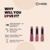 MARS Matte Box Set of 3 Lipsticks for Women | Long-Lasting | Smooth Finish | Moisturising | One Swipe Pigmentation | (3x3.2 gm) (02-Peaches & Nudes) - Image 4