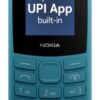 Nokia 106 4G Keypad Phone with 4G, Built-in UPI Payments App, Long-Lasting Battery, Wireless FM Radio & MP3 Player, and MicroSD Card Slot | 1 Year Replacement Guarantee | Blue