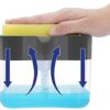 TEKCOOL 2 in 1 Soap Dispenser for Bathroom Accessories Dishwasher Liquid Holder Liquid Dispenser Pump 400 ML with Sponge Holder Kitchen Sink Accessories Items (Multi-Color) - Image 3