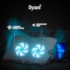 Dyazo Laptop Cooling Pad |Laptop Stand with Cooling Fan | Adjustable Height 5 Step with Mobile Holder Compatible for All laptops & Notebook 11.6/13.3/14 / 15.6 inch - (Black) - Image 4