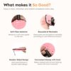 Gleva Reusable Makeup Remover Pad, Double Side Washable Face Pad, Makeup Remover Cloth, Easily Remove Stubborn Face & Eye Makeup, Makeup Eraser Cloth for All Skin Types (Red) - Image 5