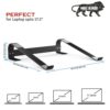 ELV Direct Tabletop Direct Laptop Stand, Ergonomic Aluminum Computer Stand, Laptop Riser, Ventilated Lapdesk Compatible for Tablets and Laptops Upto 15.6 inches (39.62 cm), Black, JJ-Laptop-STD - Image 2
