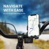 Portronics Mobike 4 Bike Phone Mount with 360° Rotational, Strong Hold for Bicycle, Motorcycle Compatible with 4.7 to 6.8 inch Devices(Black) - Image 2
