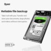 Dyazo 2.5" SATA to USB 3.0 External Hard Drive Enclosure | Tool Free with Transparent Design | Support UASP Up to 5TB HDD/SSD Compatible with PC, Laptop and TV (Black) - Image 5
