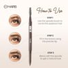 MARS OH Brow Eyebrow Pencil | Micro Precision Retractable with a Spoolie | Highly Pigmented | Smudge Proof & Water Resistance | Long-Lasting | Lightweight Eyebrow Pencil (0.1 gm) (Brown) - Image 5