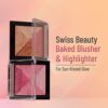 Swiss Beauty Mini Baked Shimmer Blusher And Highlighter Palette For Face Makeup| Multicolor-5, 7 Gm | - Image 3