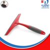 Cello Kleeno Platfrom and Glass Plastic Wiper | Featuring Dual-Purpose Design, Rubberised Handle For Comfortable Grip, Hanging Provision | Ideal for Home, Kitchen & Office | Red and Grey - Image 2