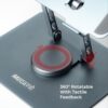 Adjustable Laptop Stand with 360° Rotating Base Tabletop Laptop Stand Ergonomic Foldable Portable Laptop Stand Holder Compatible for MacBook, HP, Dell, Lenovo & All Other Notebook (Grey) - Image 5