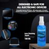 Sounce 3 in 1 Cleaning Set for Screen PC, Laptops, Monitors, Mobiles, LCD, LED, TV/Professional Quality/Prevents Static Electricity, 100ml with Micro Fiber Cloth and Soft Brush - Image 4