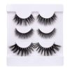 CALAILIS False Eyelash, Eye Makeup Lash 3D Faux Mink Fake Eyelash Long Natural Eyelashes 3 Pairs with 5g False Eyelash Glue (CS17) - Image 8
