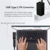 ETZIN 100W (4.0 * 1.35mm) Type C Female to DC Converter for Asus X201E, X553S, X200LA, Fast Charging Type C to Asus Replacement Laptop PD Adapter - Image 5