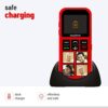 senior world Easyfone Star - Sim 1.7 inch Kids Phone with Safety Features Like Photo Speed dial, Simple menu, SOS, Incoming Call Restriction, SOS etc Red - Image 7