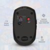 Portronics Toad III Plus Rechargeable Bluetooth Mouse with Bluetooth & 2.4 GHz Wireless Connectivity, Stylish Illustrated Design, 6 Buttons, Soft Silicone Grip for Laptop, PC, Mac (Black) - Image 8