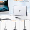 Vertical Laptop Stand - Multipurpose Laptop Holder, Holds up to Three Devices | Perfect MacBook Stand Docking Station | ABS Plastic | Color- Black (Laptop Holder 1-Pack) - Image 6