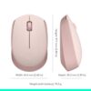 Logitech M171 Wireless Mouse for PC, Mac, Laptop, 2.4 GHz with USB Mini Receiver, Optical Tracking, 12-Months Battery Life, Ambidextrous - Pink - Image 9