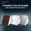 Polycab Freshly Prime 150mm Energy Efficient Exhaust fan for Kitchen, Bathroom | Noiseless ventilation, Sleek Design Easy to Clean | High Speed, Powerful Motor, 100% Copper, 3 Yrs Warranty【White】 - Image 7