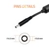 Artis AR0501 65Watt Laptop Charger/Adapter with Power Cord Compatible with Dell Laptops (19.5V/3.34A, 65Watt) (Pin Size: 4.5mm x 3.0mm) (BIS Certified) - Image 3