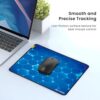 Ant Esports Hexa Mouse Pad, Anti-fray Stitching, Waterproof Surface & Non-Slip Rubber Base with Stitched Edges Gaming Mouse Mat for Laptop, Compatible with Laser and Optical Mice – Blue Hexagon - Image 5