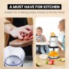 INALSA Electric Chopper for Kitchen With 450 Watts Pure Copper Motor 2 Speed Option|Chop, Mince, Puree, Dice|Twin Blade Technology|One Touch Operation,Long Power Cord-Bullet Inox - Image 7