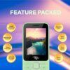 itel it5330 Keypad Mobile Phone | 2.8" Big Display | Premium Glass-Like Back Design | 1900mAh Long-Lasting Battery | Auto Call Recording | Wireless FM | Light Green - Image 6