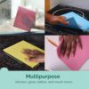 Multi-Purpose Sponge Wipes (Pack of 3) | Reusable Kitchen Cleaning Sponge - 10x Absorbent | Multipupose Washable Sponge Wipes for Dry & Wet Use | Natural Cellulose Sponge Wipes for Kitchen - Image 2